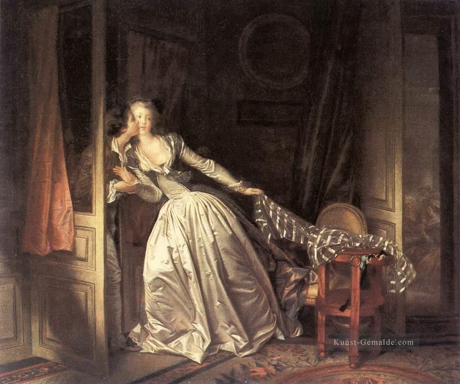 Der gestohlene Kuss Jean Honore Fragonard Klassik Rokoko Ölgemälde